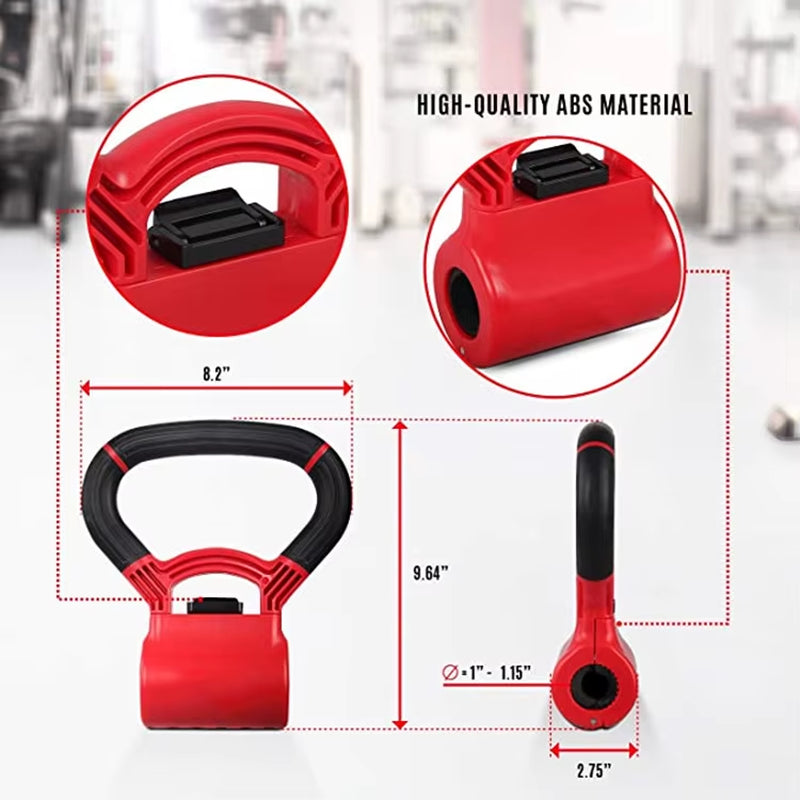 Popular Kettlebell Handle Single Hole Dumbbell Portable Dumbbell Adapter Handle ABS Dumbbell Clip