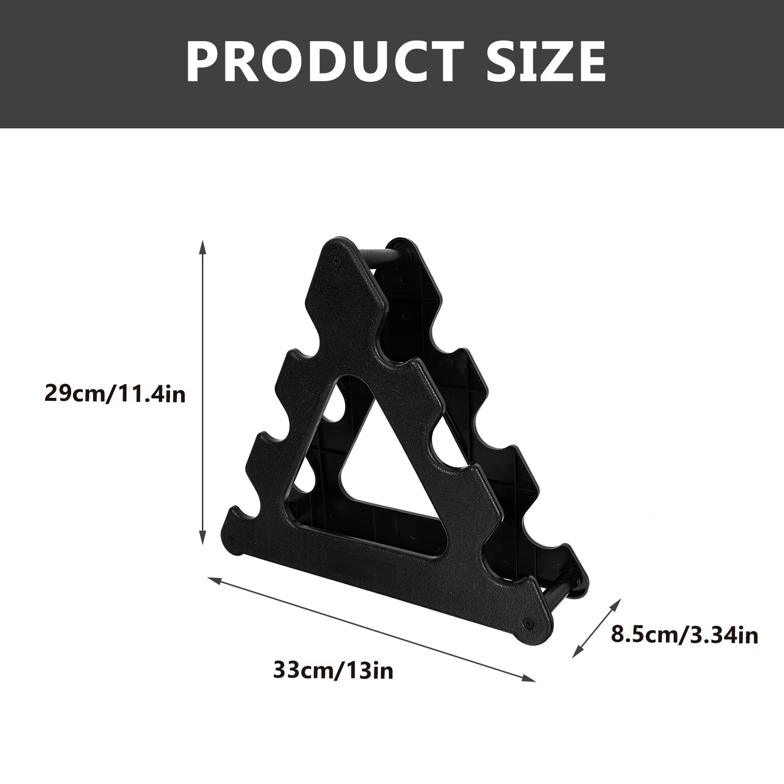 Dumbbell Rack Holder 3 Tier Compact Dumbbell Holder Home Adjustable Stand Gym Exercise Weight Rack Weight Lifting Storage