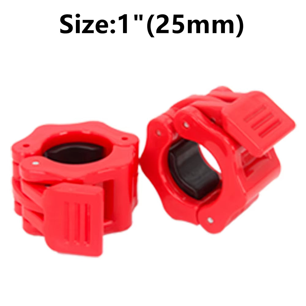 Pair of Locking 25Mm Diameter Standard Bar Dumbbell Barbell Collars Lock Clips Clamp Weight Lifting Gym Fitness Bodybuilding